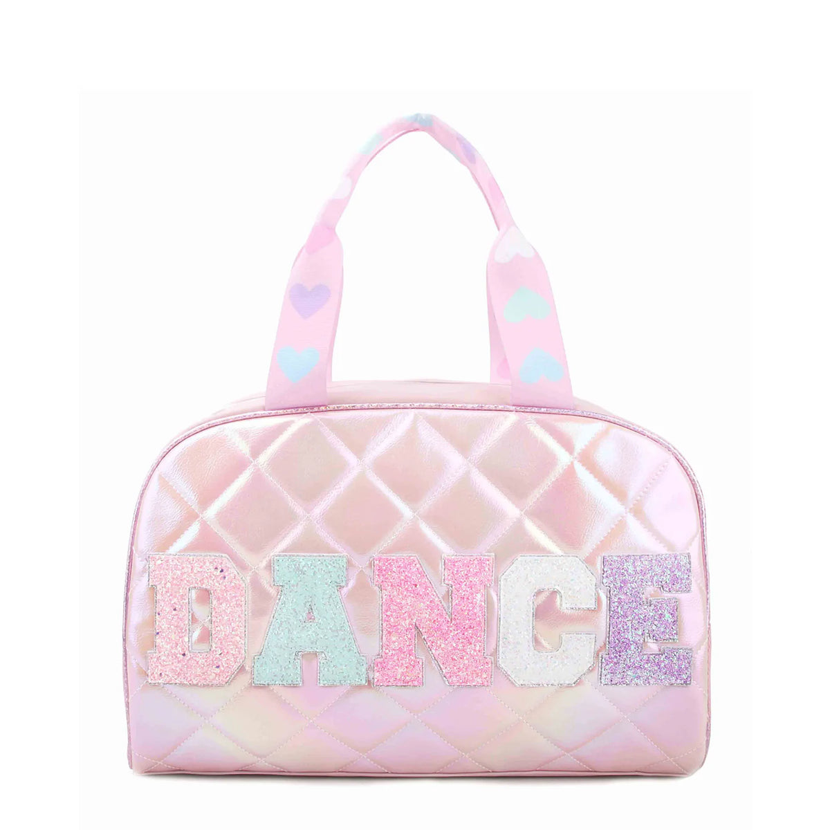 'Dance' Metallic Quilted Duffle Bag