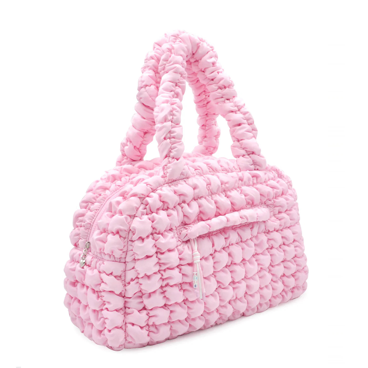 Quilted Scrunchies Medium Duffle Bag - Pink