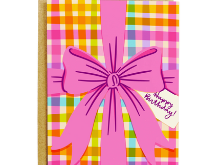 Happy Birthday Gift Bow Card
