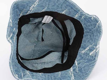Denim Patched Kids Bucket Hat