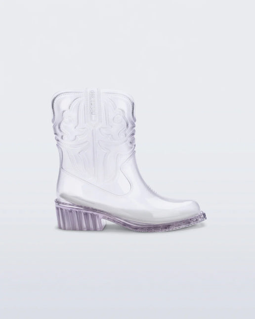Mini Melissa Cowboy Boots - Clear