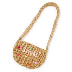 Girls Smile Straw Bag