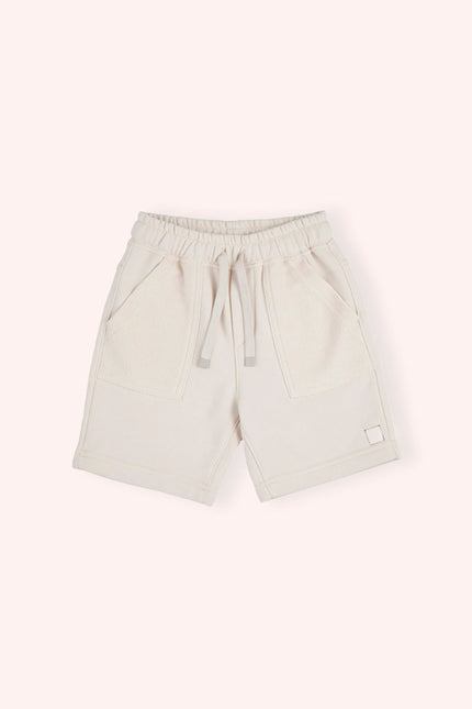 Boys Beige Sweat-Shorts