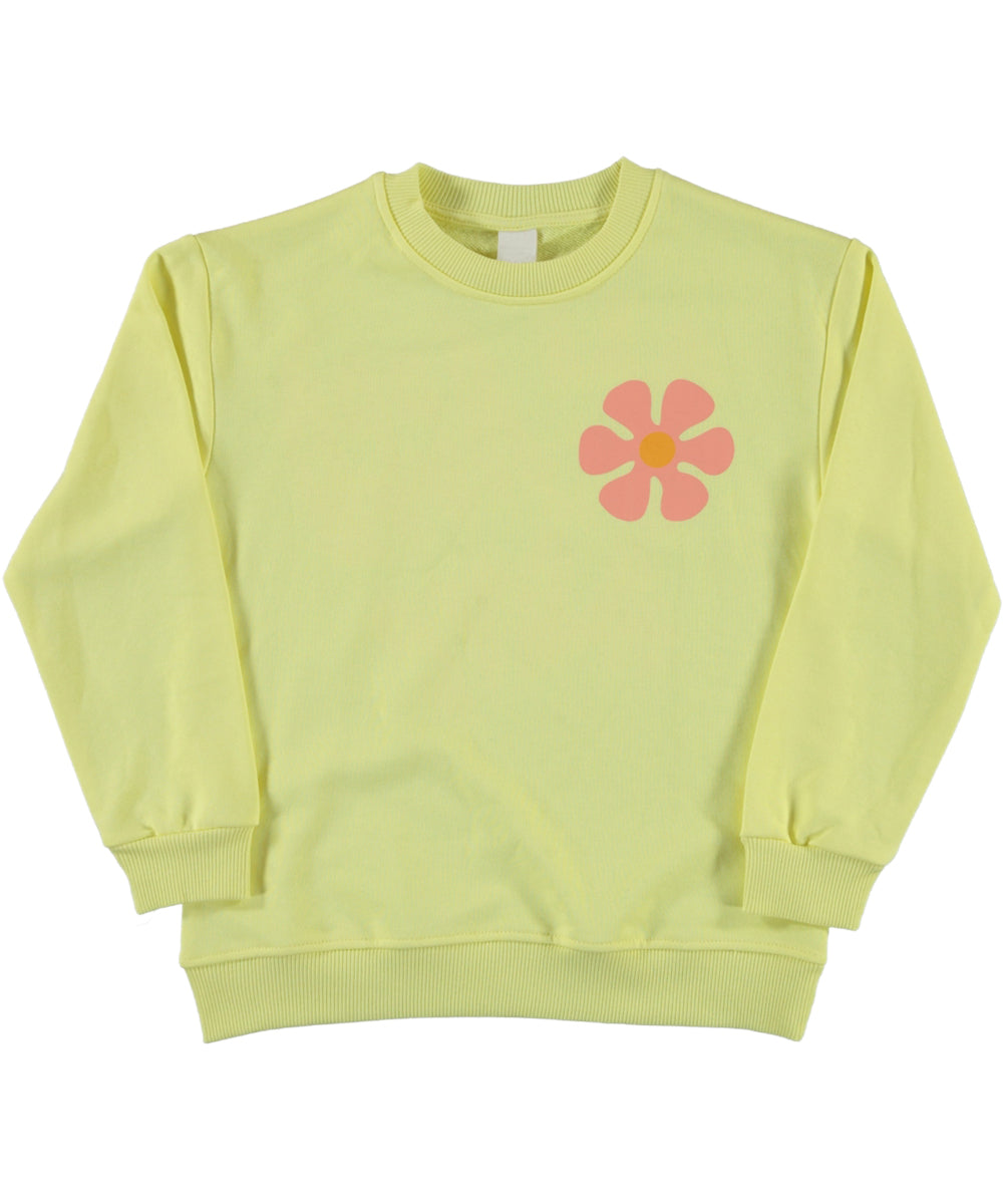 Yellow All you Need is Love Crew Neck