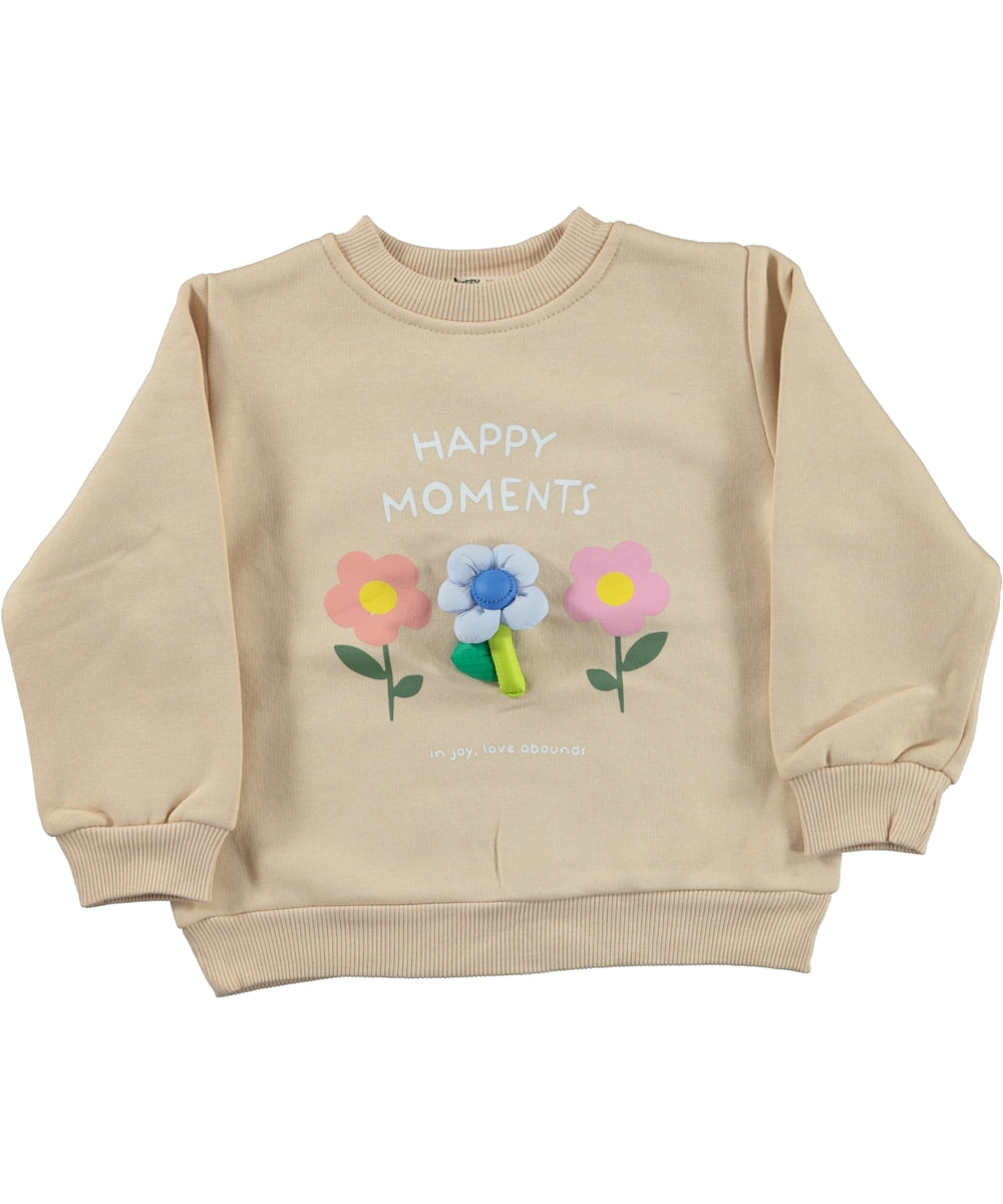 Happy Moments Flower Sweatshirt