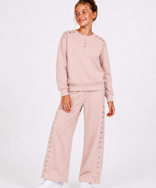 Powder Pink Girls Tracksuit