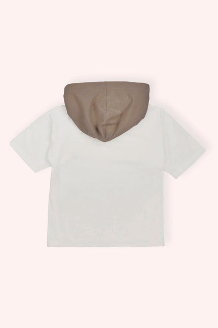 Boys Beige BBall Hoody