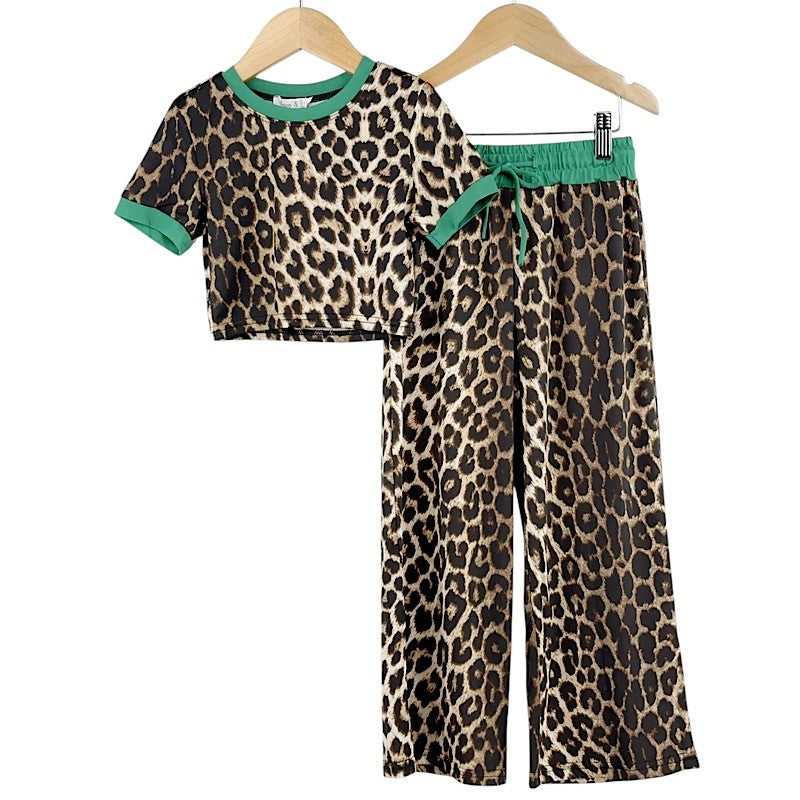 Leopard Pants Set