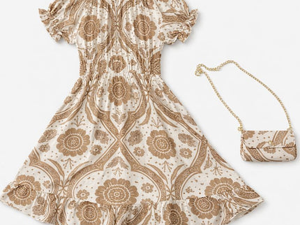 Golden Bloom Dress Set