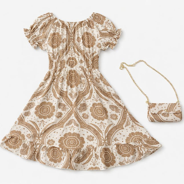 Golden Bloom Dress Set