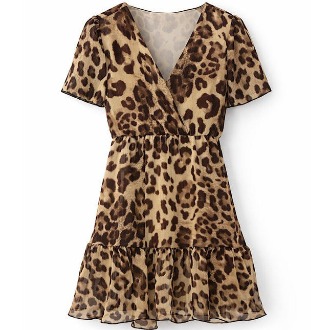 Leopard Wrap Dress