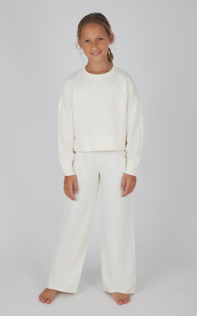 Girls Scuba Leopard Set Bone