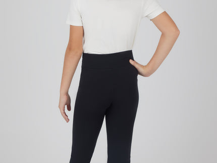 Girls Full Flare Pants Black