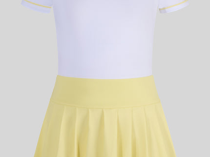 Yellow & White Tennis Girl Set