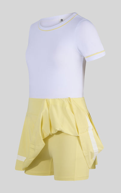 Yellow & White Tennis Girl Set