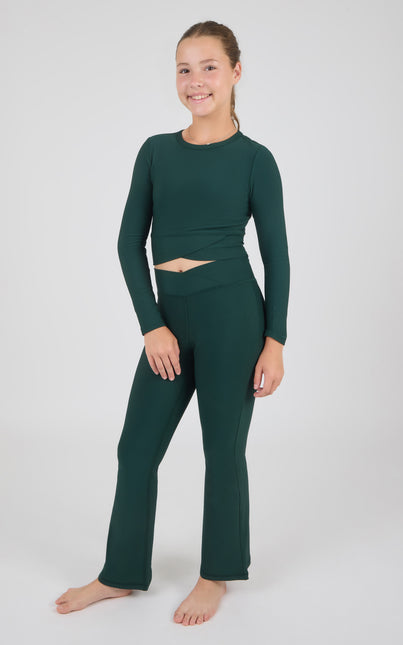 The Mini Muse Ribbed Flare Set
