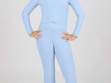 The Mini Muse Ribbed Flare Set