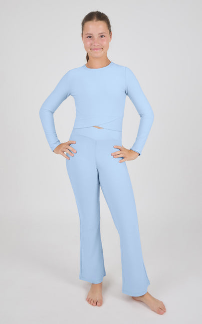 The Mini Muse Ribbed Flare Set