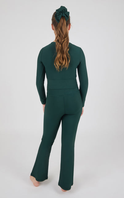 The Mini Muse Ribbed Flare Set