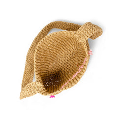 Girls Smile Straw Bag