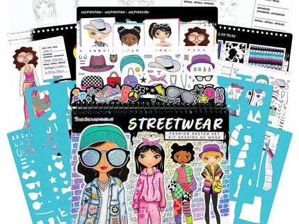 Streetwear Fashion Sketch Set