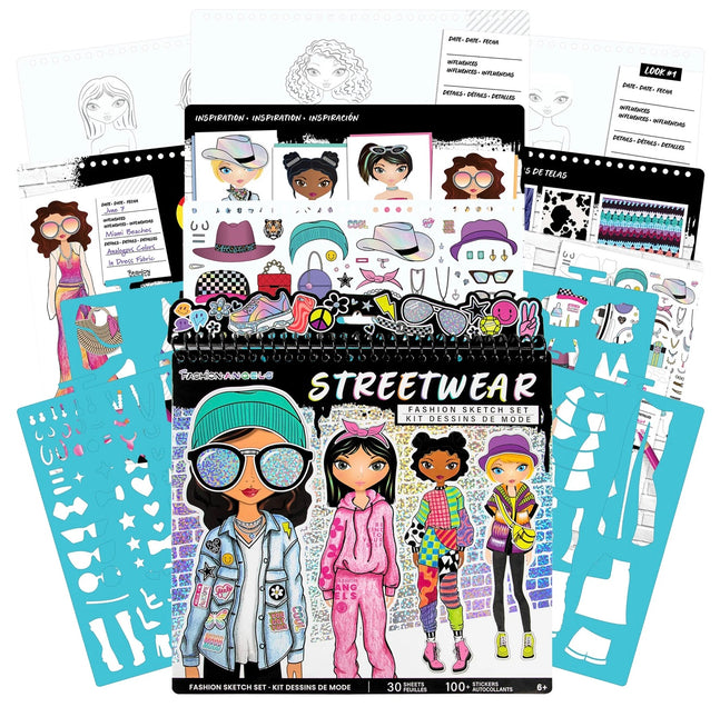 Streetwear Fashion Sketch Set