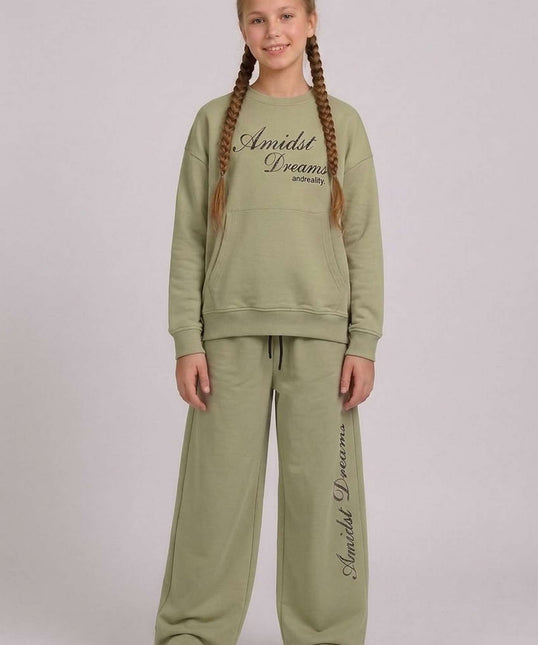 Girls Green Dreams Tracksuit