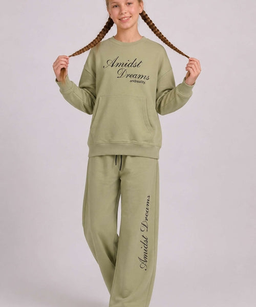 Girls Green Dreams Tracksuit
