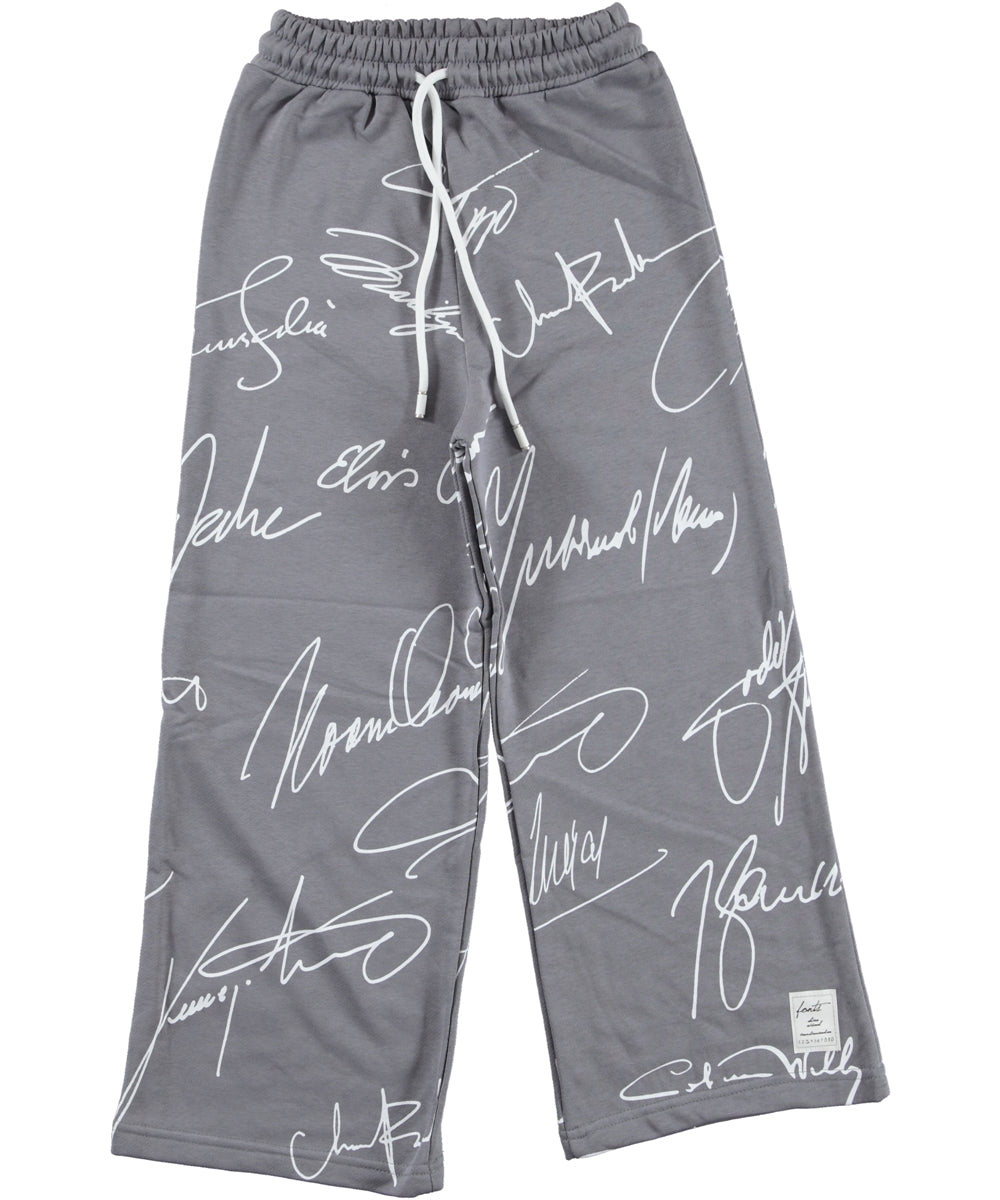 Scribble Style Straight Pants