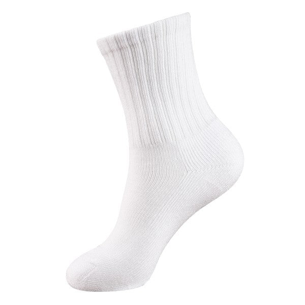 Kids White Cushion Crew Socks - 3Pack