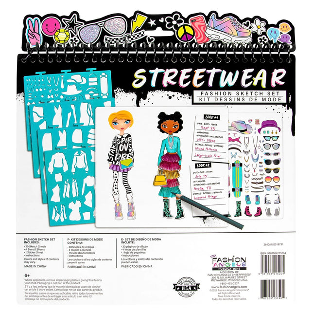 Streetwear Fashion Sketch Set
