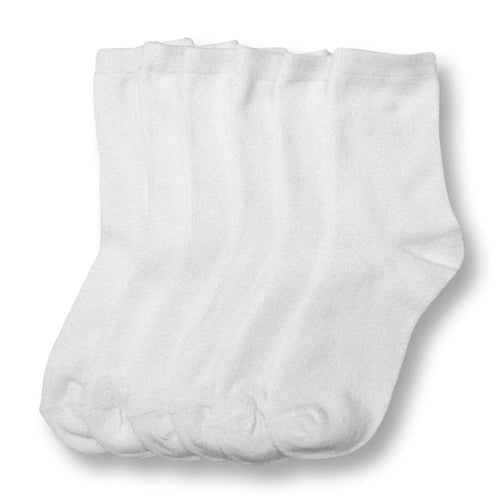 Kids White Crew Socks - 3Pack
