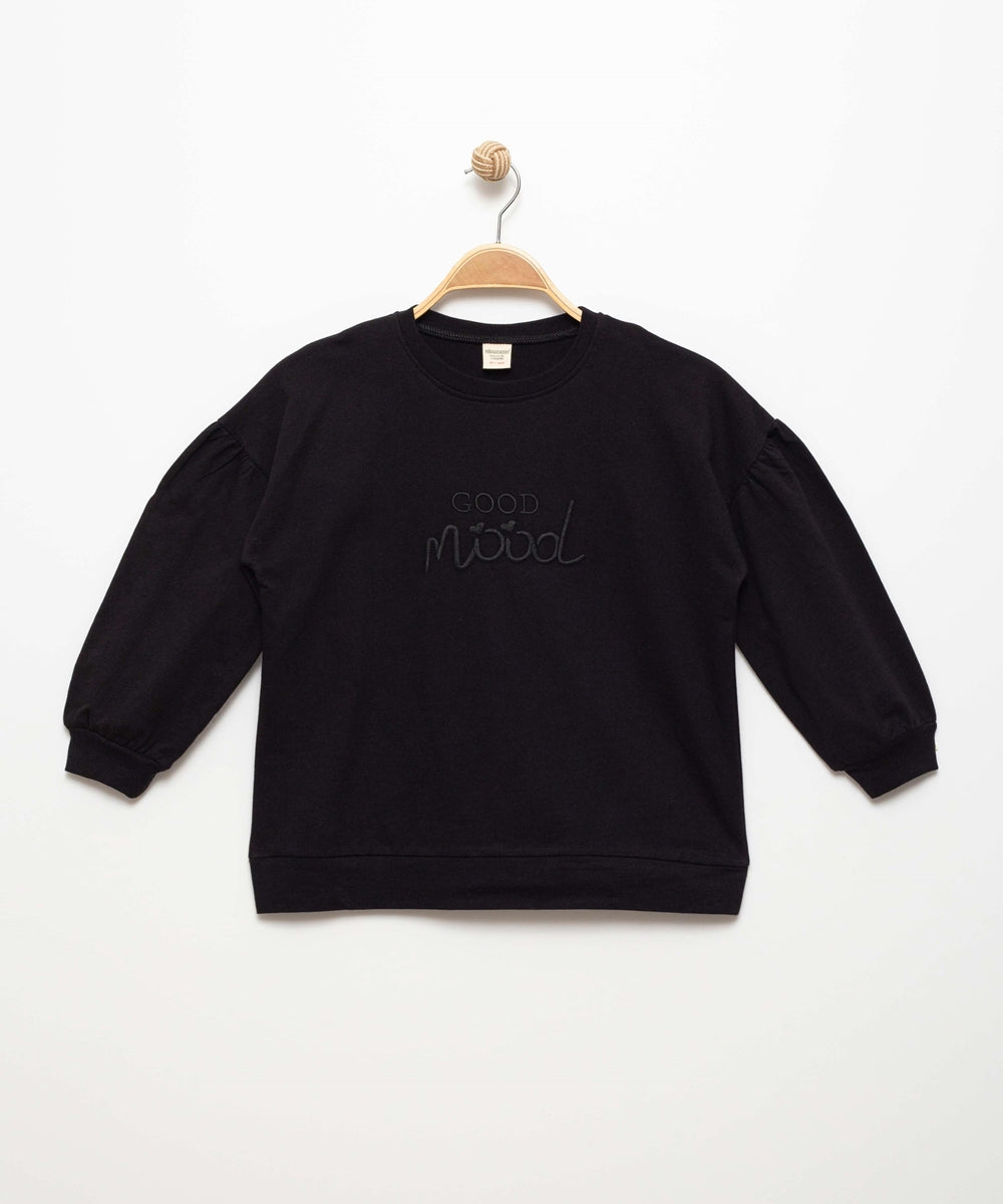 Good Mood Puff Sleeve Sweatshirt