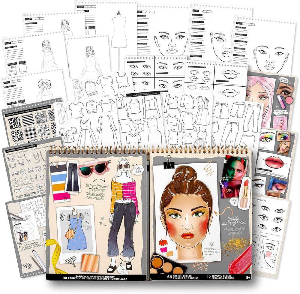 Fashion & Makeup Sketch Set