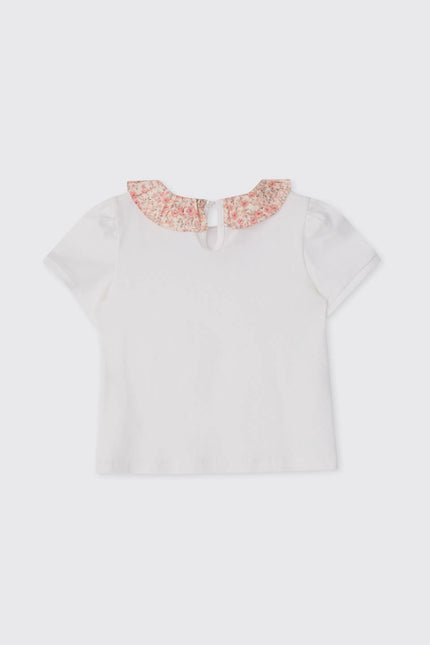 Floral Collar Top