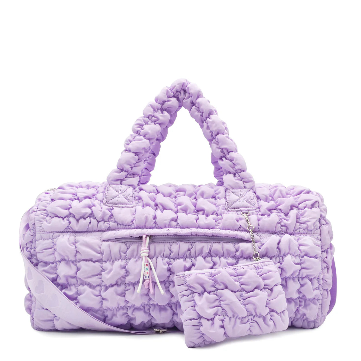 Quilted Scrunchies Large Duffle - Purple