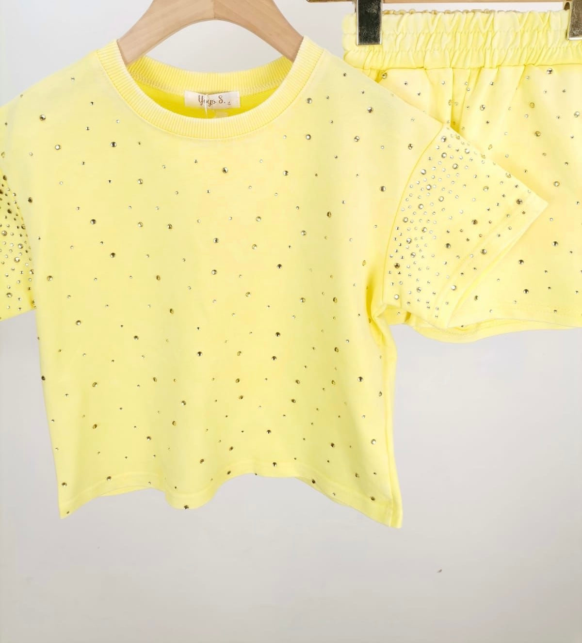 Yellow Glimmer Girl Set