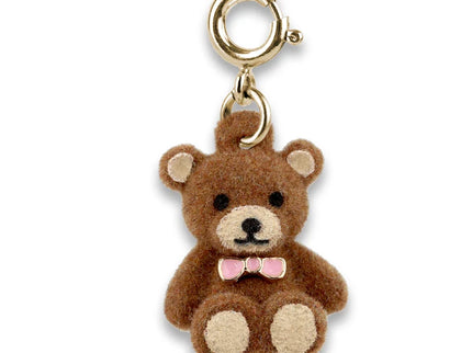 Gold Fuzzy Bear Charm