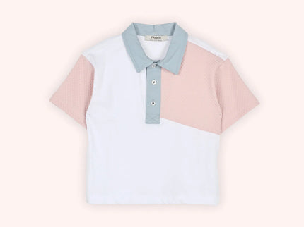 Boys Color Block Polo Top