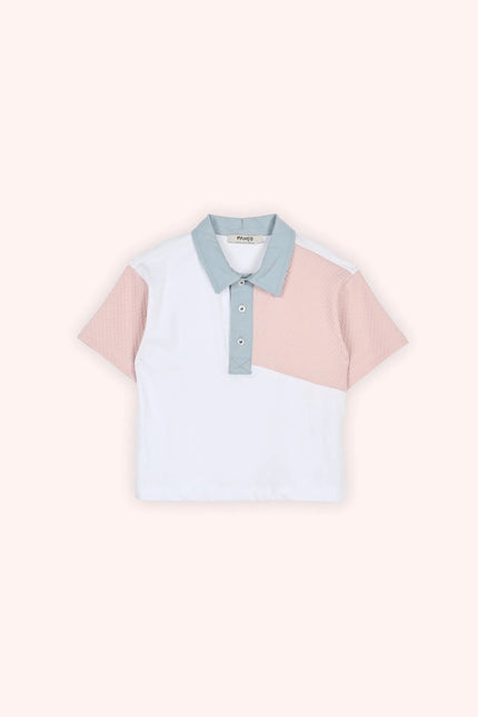 Boys Color Block Polo Top