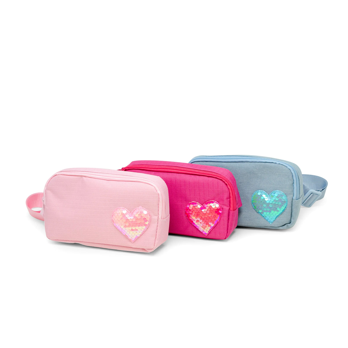 Heart Sequin Crossbody Sling Bag