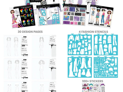 Streetwear Fashion Sketch Set