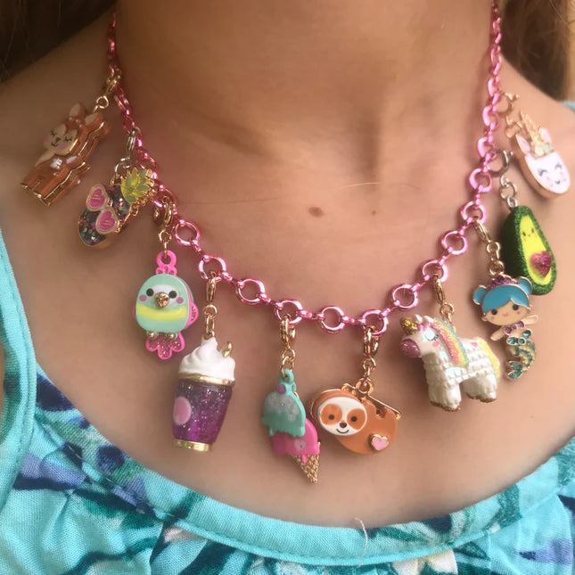 Pink Chain Choker Necklace