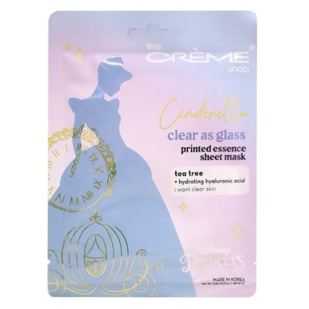 Disney Cinderella Clear As Glass Printed Essence Sheet Mask