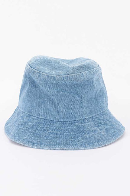 Denim Bow Kids Bucket Hat