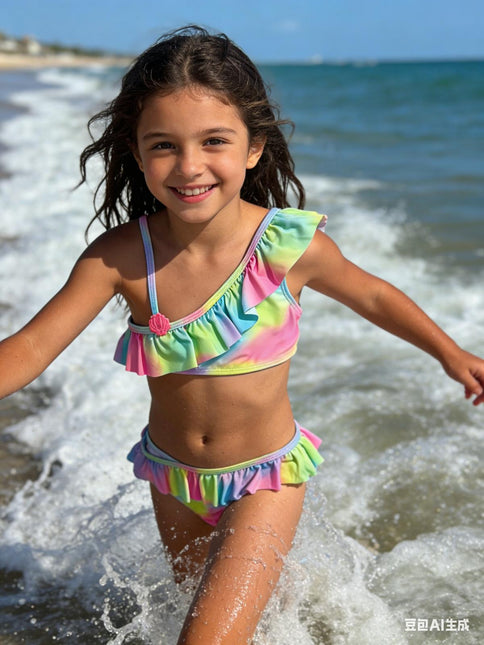 Girls Tie Dye 2Pc Swim