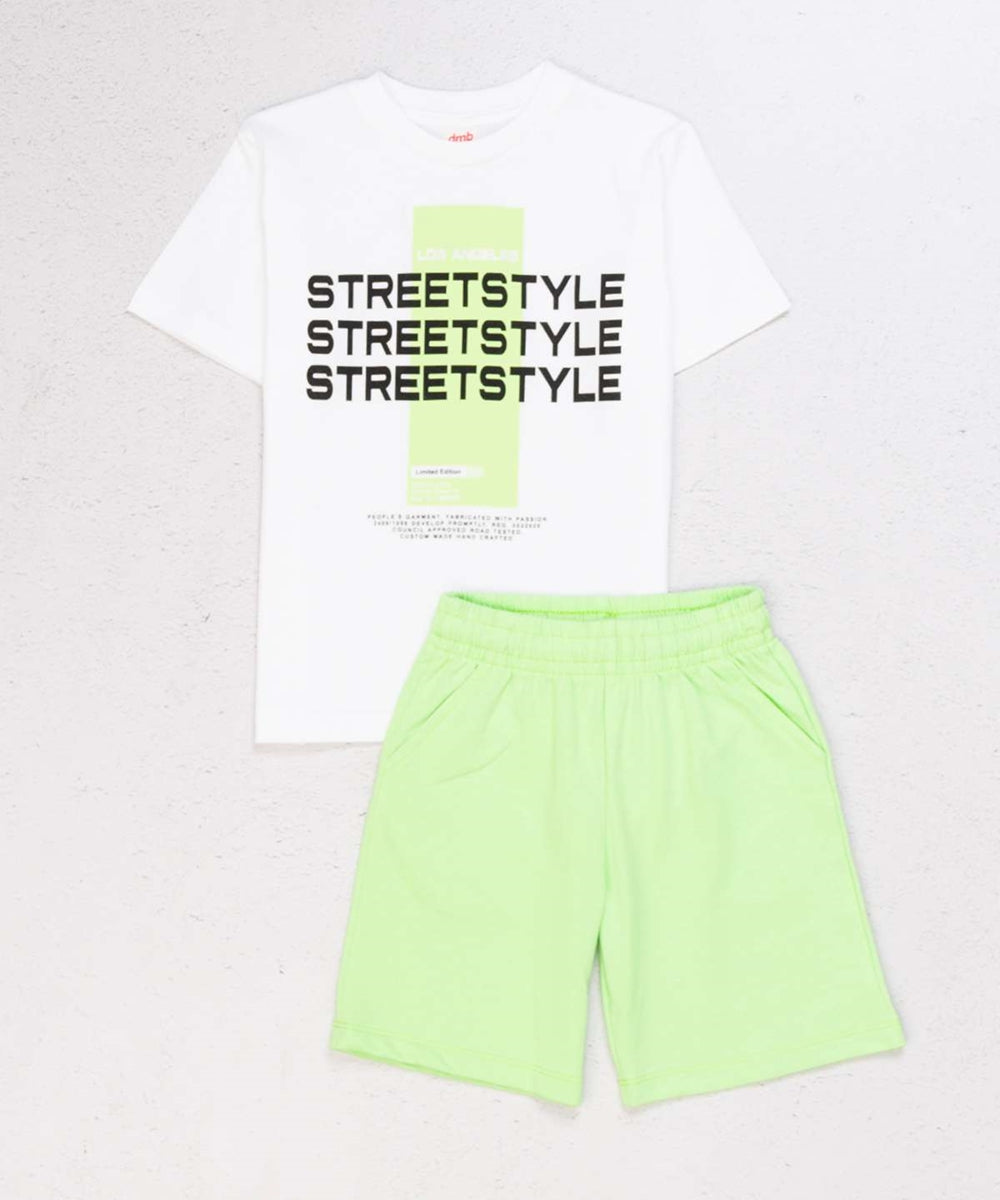 White Street Style Boys Set