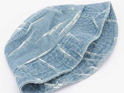 Denim Patched Kids Bucket Hat