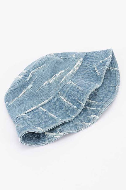 Denim Patched Kids Bucket Hat
