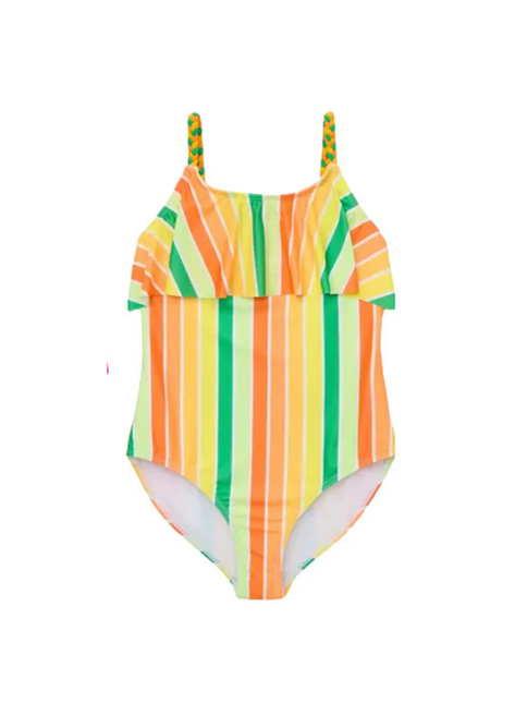 Citrus Splash Ruffle Swimsuit